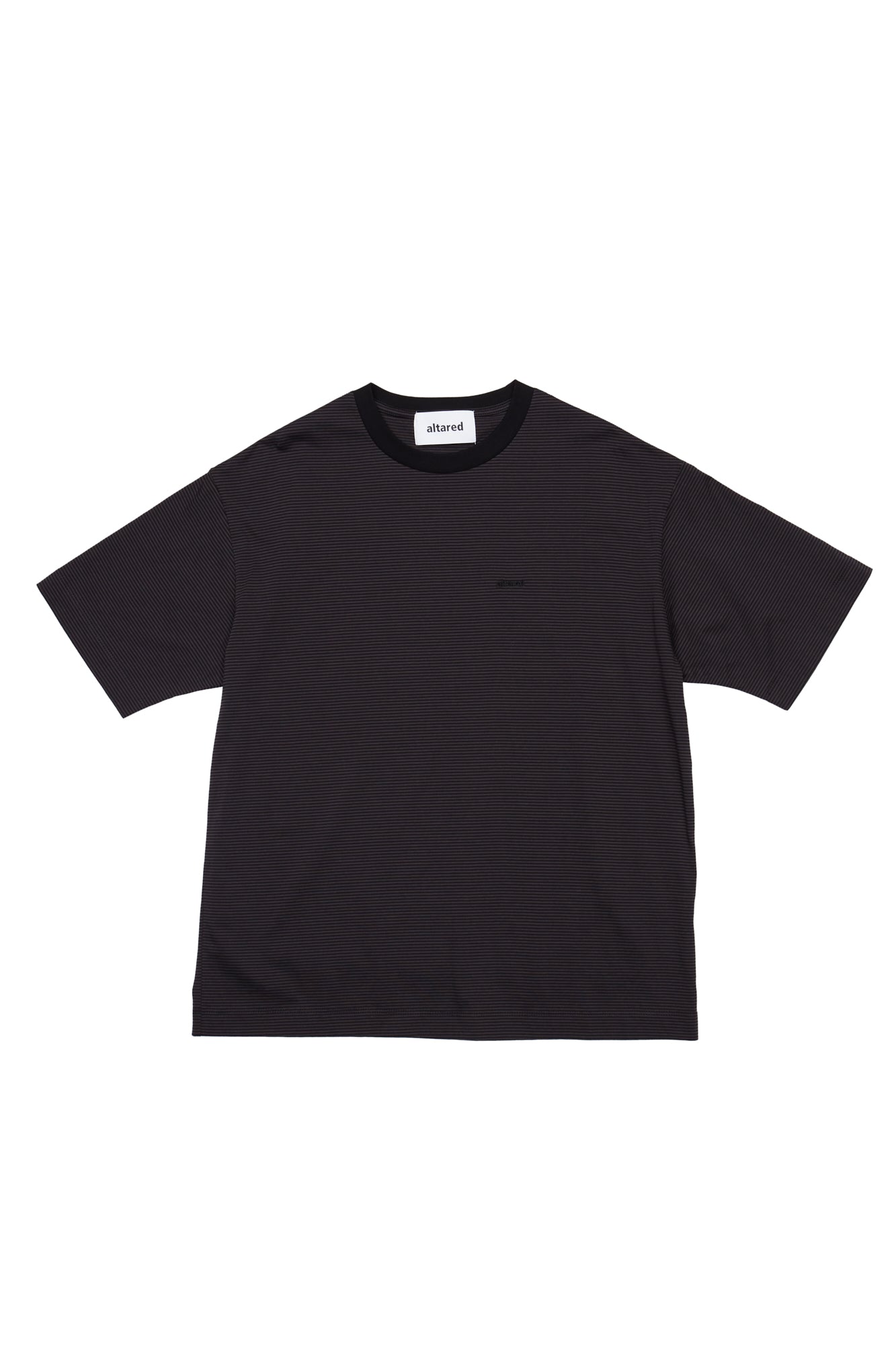 Border Basic Tee [D.GRAY×BLACK]