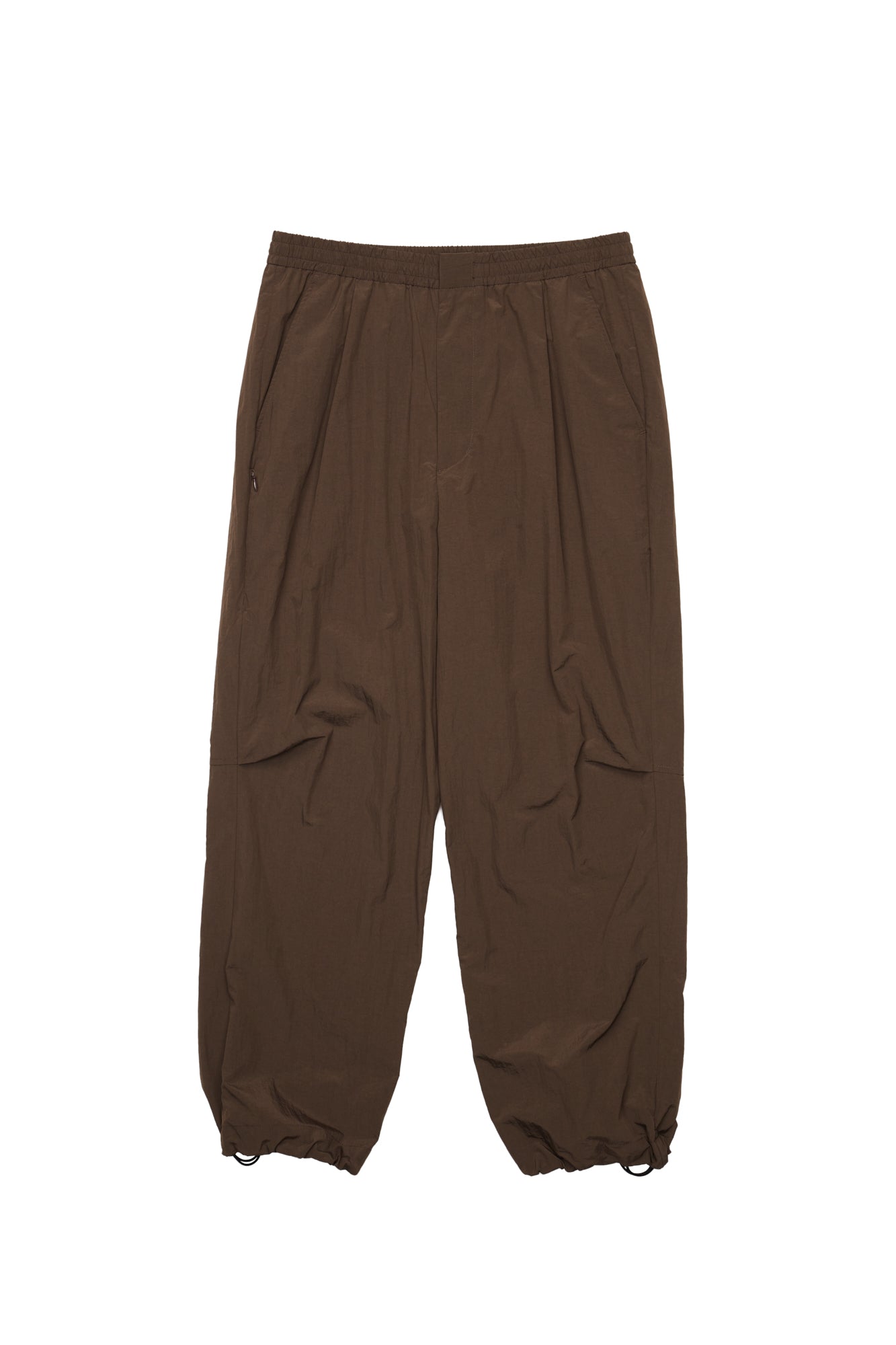 Nylon Washer Track Pants[BROWN]