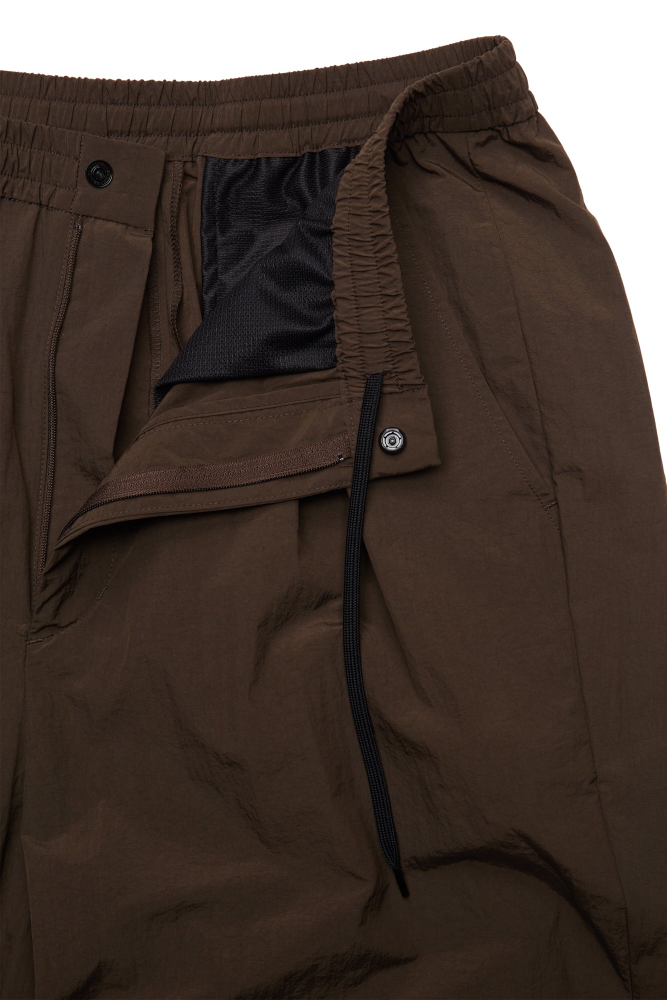 Nylon Washer Track Pants[BROWN]