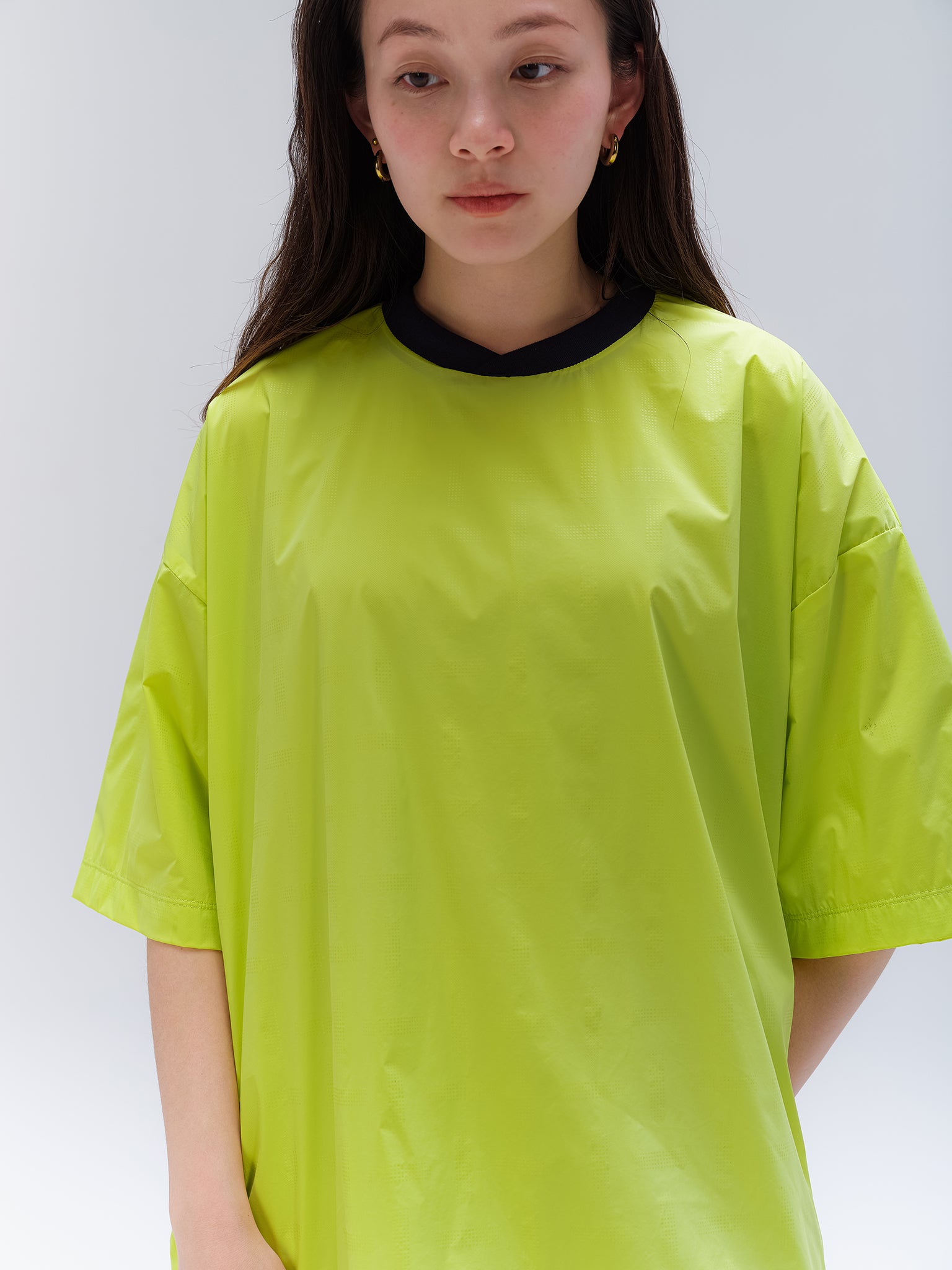 Nylon Stretch Taffeta Training S/S T-Shirt[Lime]