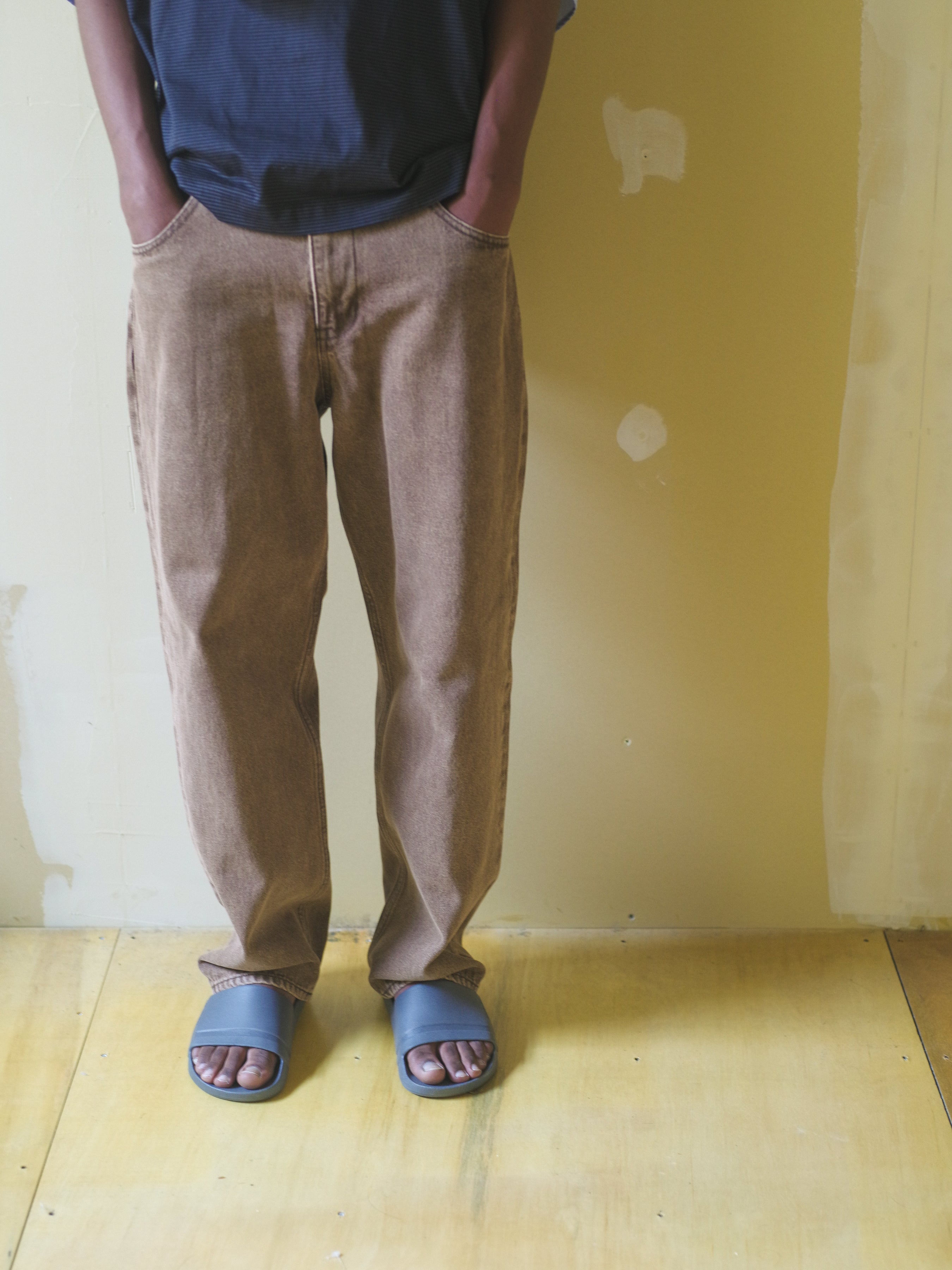 Color Denim Pants[BROWN]