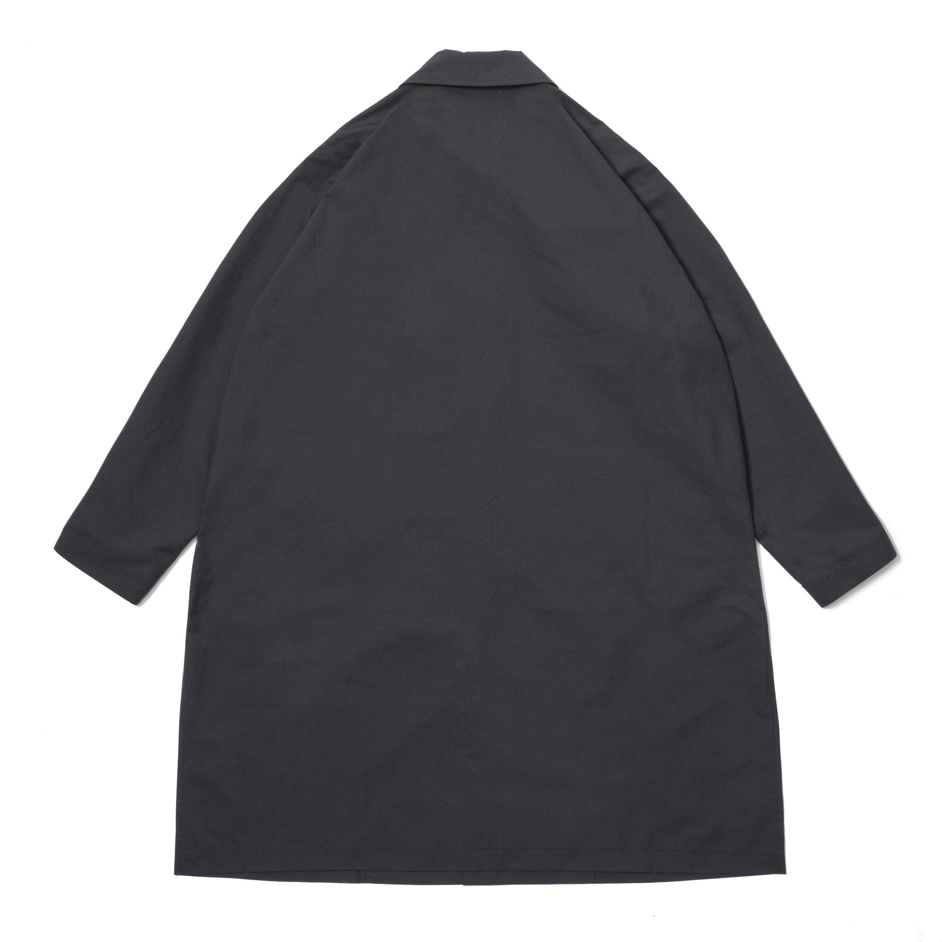 Side Vented Balmacaan Coat[BLACK]