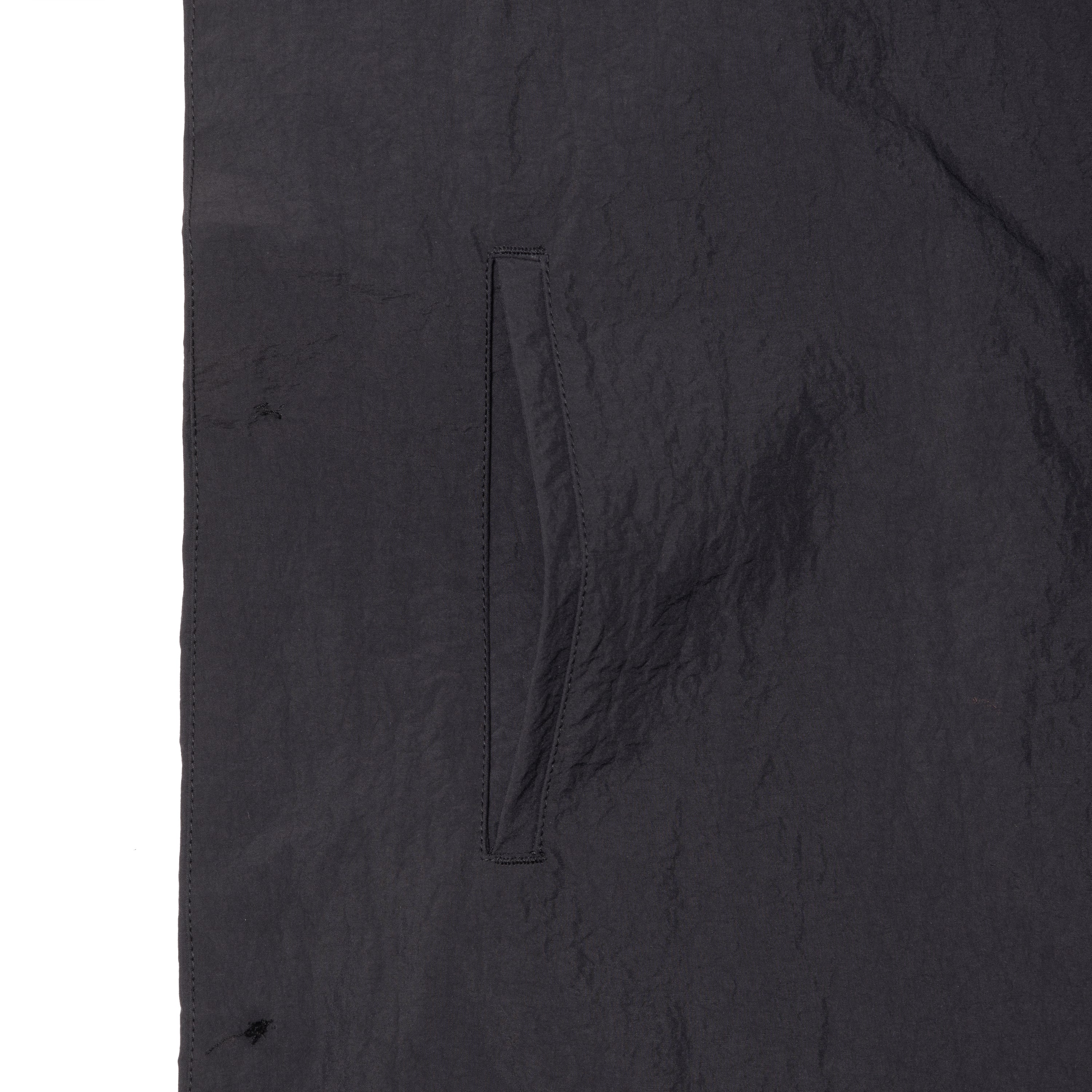 Salt Shrinkage Nylon Balmacaan Coat[BLACK] – altared