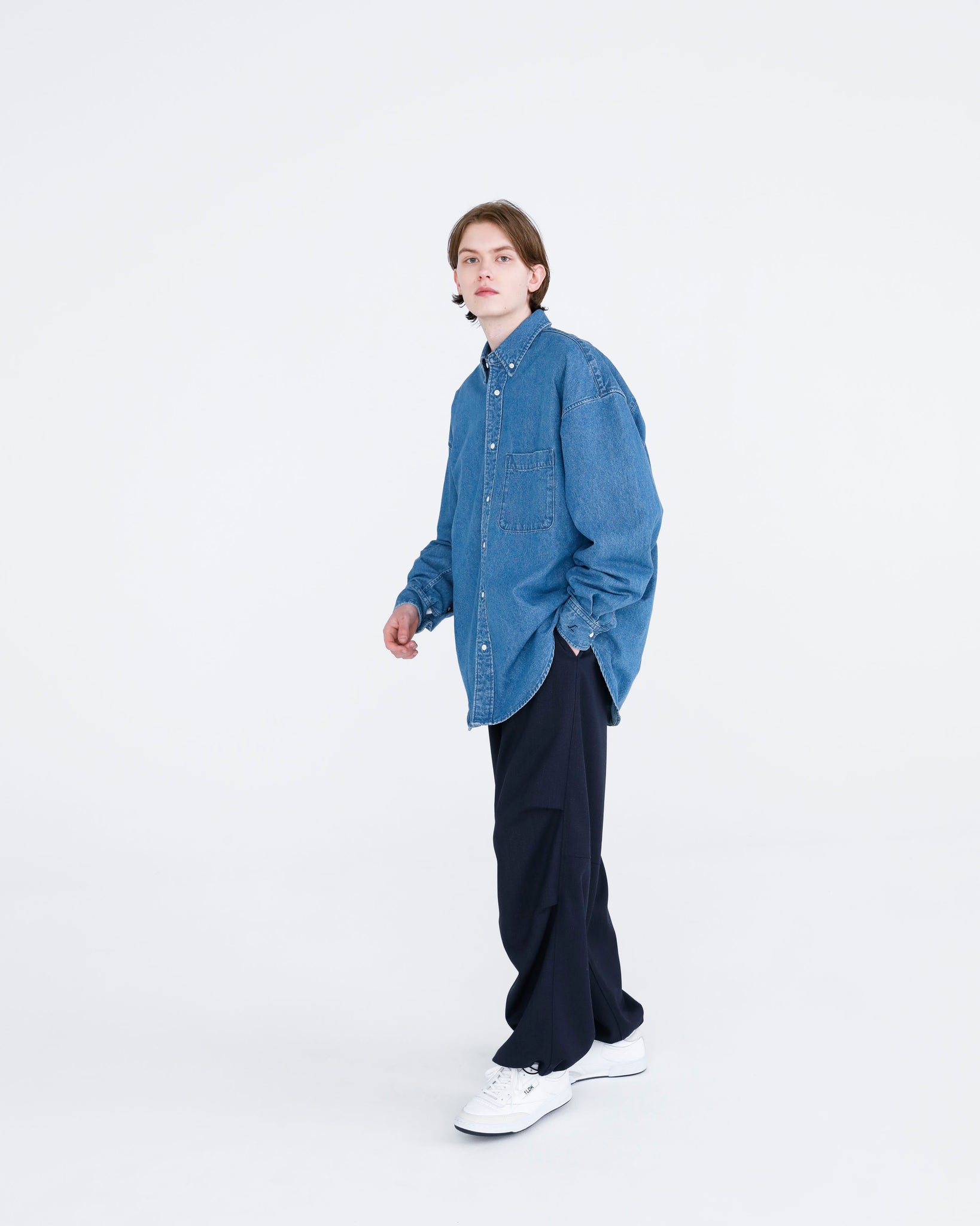 T/W Wide Track Pants[NAVY]