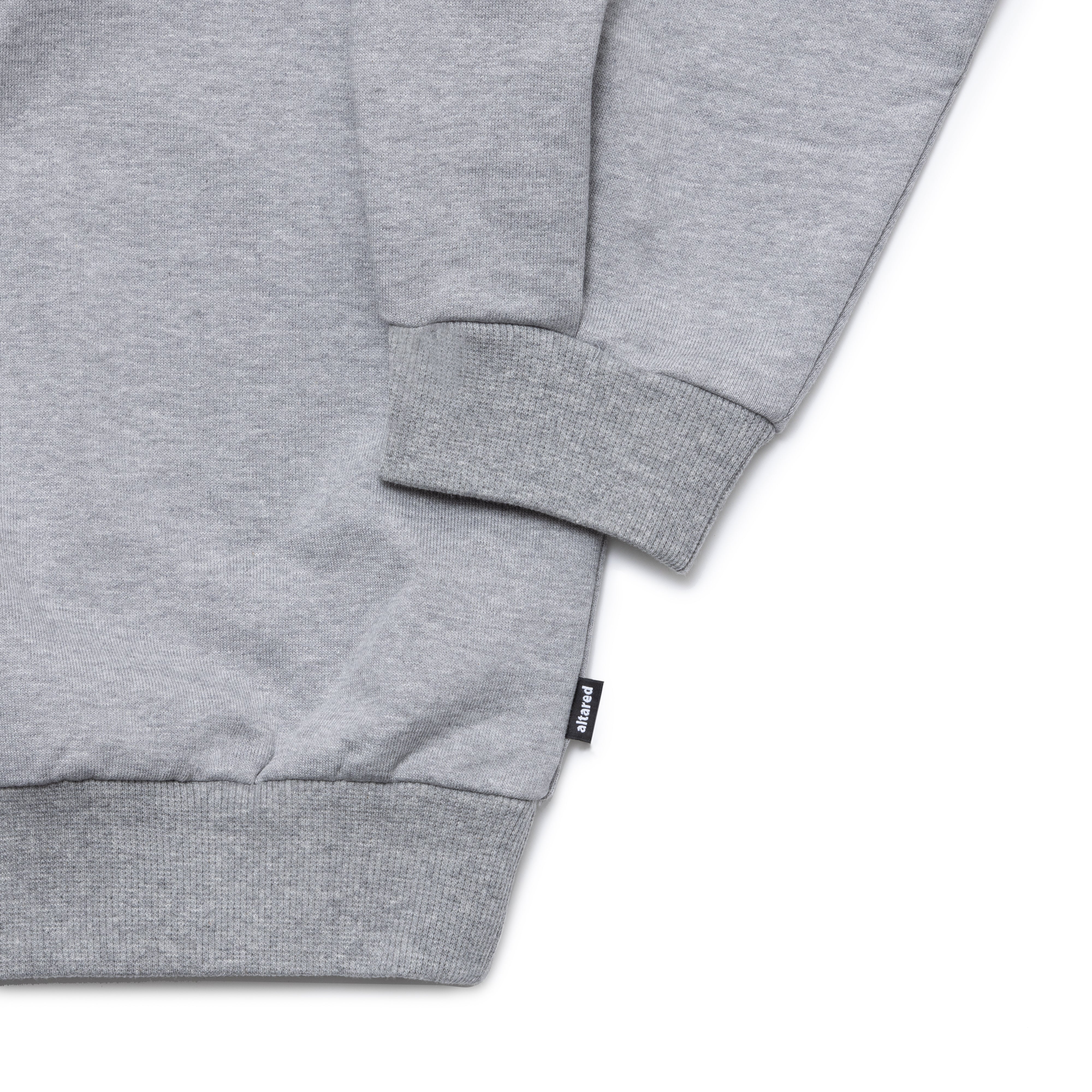 altared/Logo 3D Embroidery Pleated Sleeve Crew Neck Sweat[GRAY]