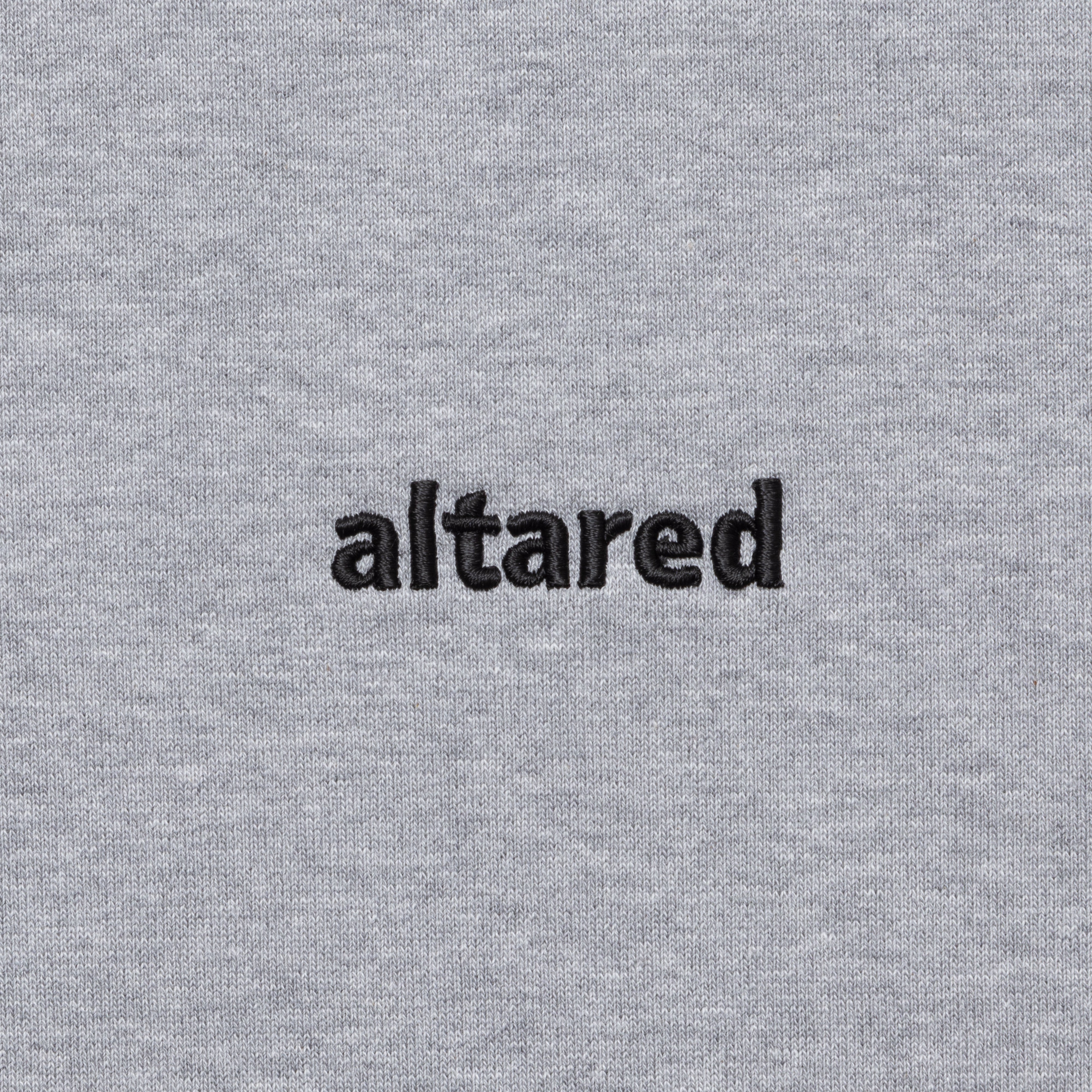 altared/Logo 3D Embroidery Pleated Sleeve Crew Neck Sweat[GRAY]