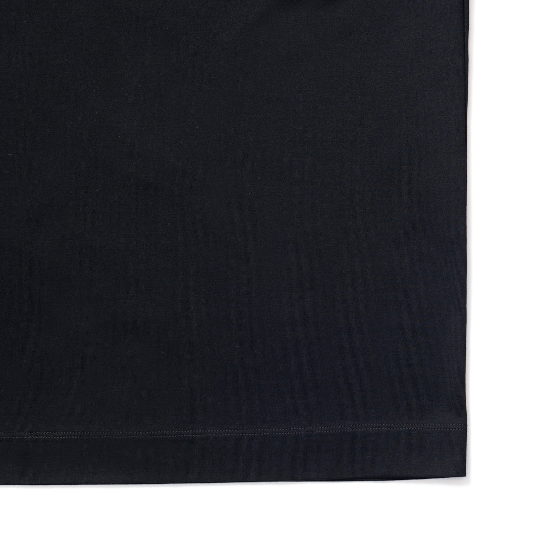 Pocketed Organic Cotton L/S T-Shirt[BLACK]