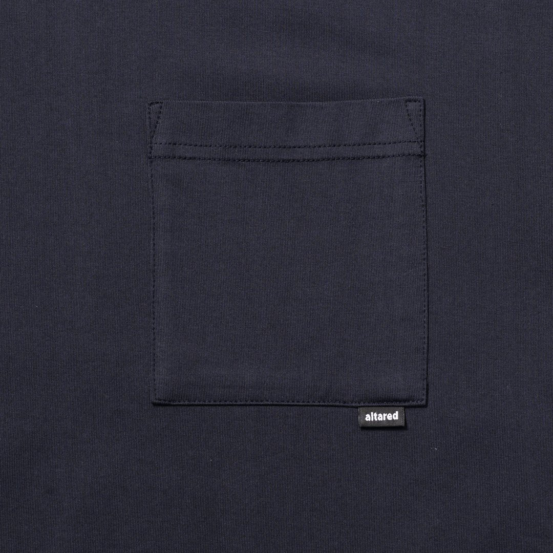 Pocketed Organic Cotton L/S T-Shirt[NAVY]