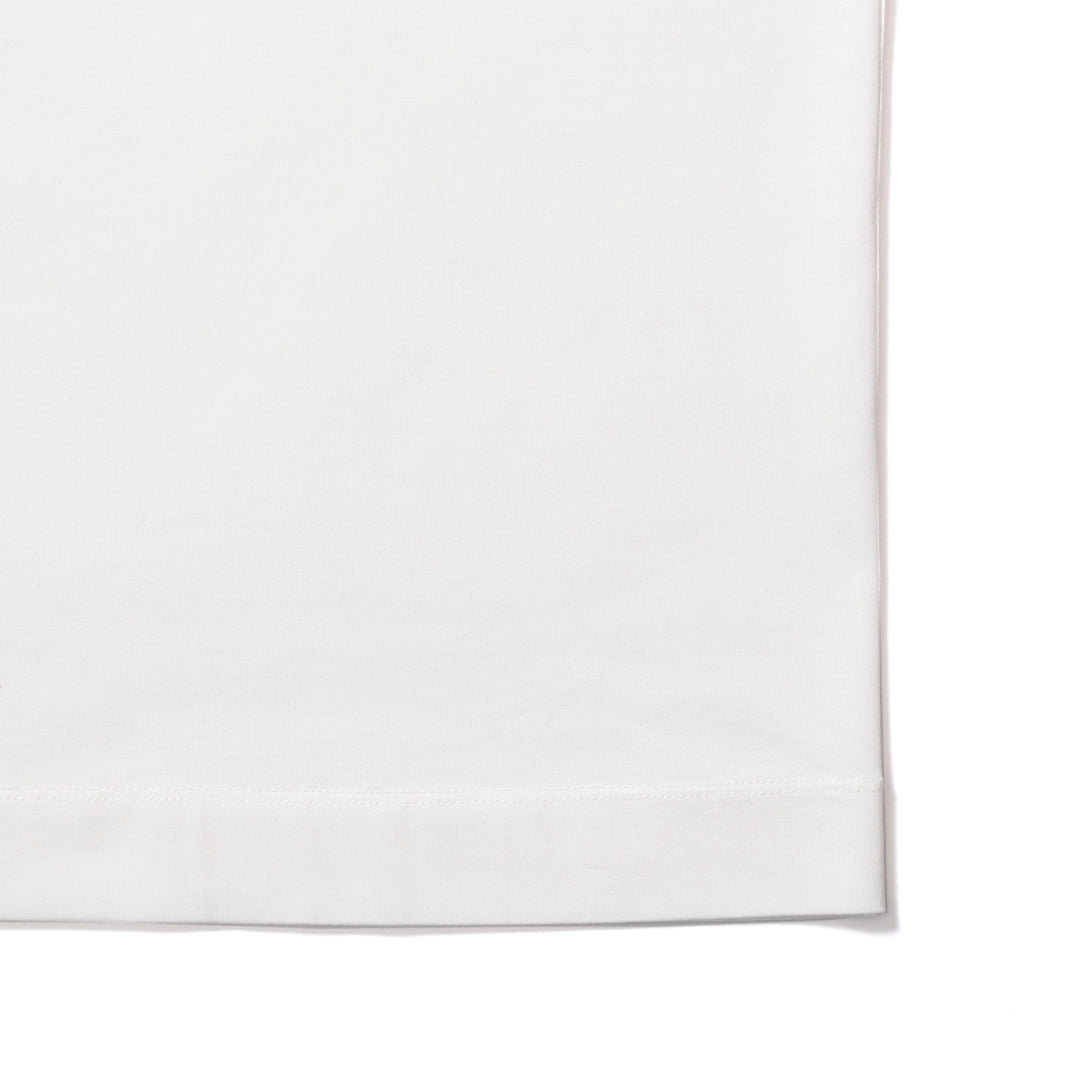 Pocketed Organic Cotton L/S T-Shirt[WHITE]